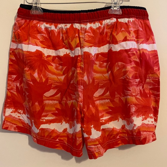 XL Side Pockets Tommy Hilfiger Swim Trunks Men’s red white orange Mini Pocket - Picture 2 of 5